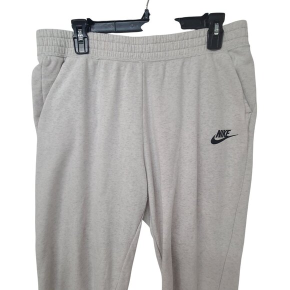 Nike Women's Athletic Jogger Sweatpants Gray Size L Fleece Lined - Picture 3 of 6